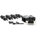 MHD45PPK9-DB9P-K by MH Connectors - 9 WAY D-SUB HOOD PLASTIC SIDE EN