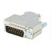 MHD45ZK15-DB15P-K by MH Connectors - 15 WAY D-SUB HOOD DIE CAST SIDE
