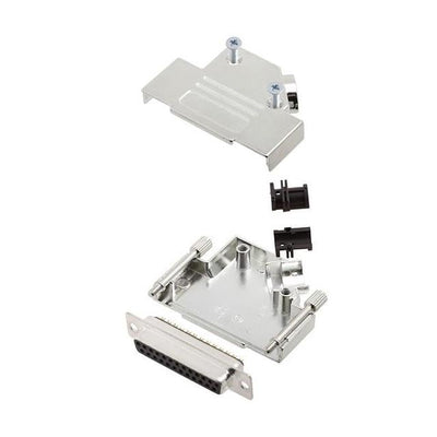 MHD45ZK25-DM25S-K by MH Connectors - 25 WAY D-SUB HOOD DIE CAST SIDE