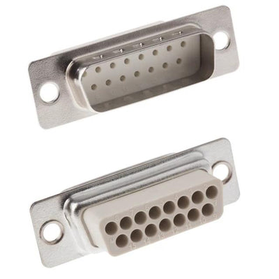 MHDBC15SP-NW by MH Connectors - 15 WAY D-SUB HOUSING FOR MALE CR