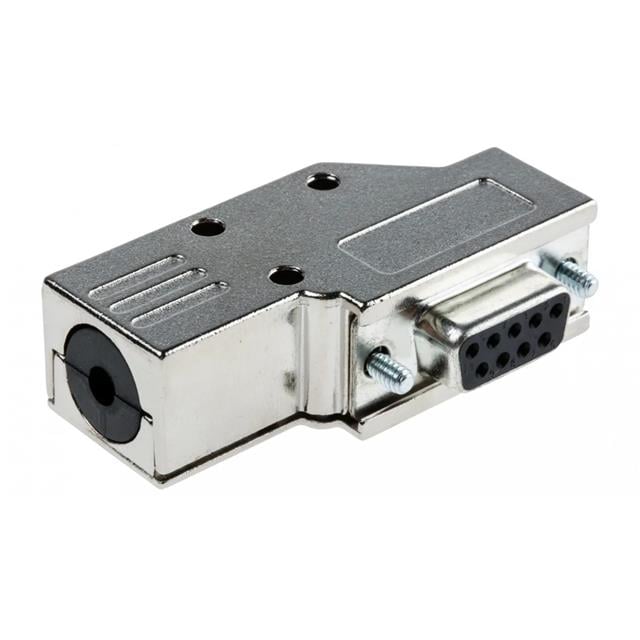 MHDCMR9-DB9S-K by MH Connectors - 9 WAY D-SUB HOOD DIE CAST SIDE E