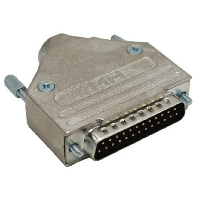 MHDM25-DB25P-K by MH Connectors - 25 WAY D-SUB HOOD DIE CAST TOP E