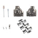 MHDM35-15-K by MH Connectors - 15 WAY D-SUB HOOD DIE CAST SIDE