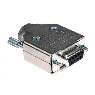 MHDM9-DM9S-K by MH Connectors - 9 WAY D-SUB HOOD DIE CAST TOP EN