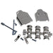 MHDM9-K by MH Connectors - 9 WAY D-SUB HOOD DIE CAST TOP EN