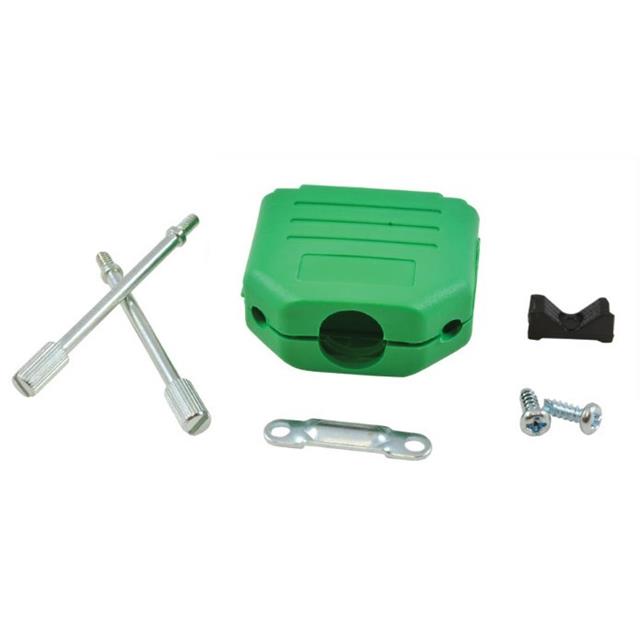 MHDPPK15-G-K by MH Connectors - 15 WAY D-SUB HOOD PLASTIC SNAP L