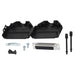 MHDPPK25-DB25S-K by MH Connectors - 25 WAY D-SUB HOOD PLASTIC SNAP L
