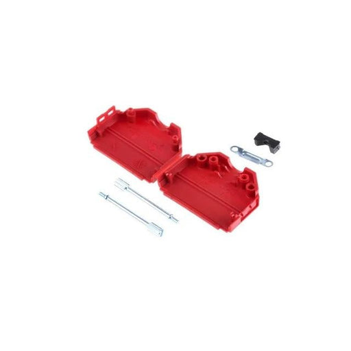 MHDPPK25-R-K by MH Connectors - 25 WAY D-SUB HOOD PLASTIC SNAP L