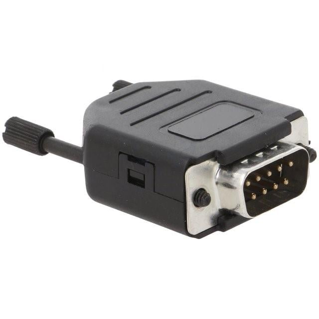 MHDPPK9-DB9P-K by MH Connectors - 9 WAY D-SUB HOOD PLASTIC SNAP LO