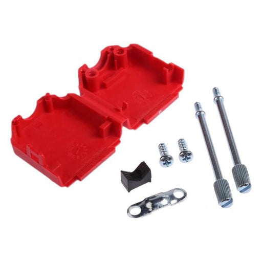 MHDPPK9-R-K by MH Connectors - 9 WAY D-SUB HOOD PLASTIC SNAP LO