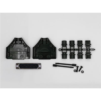 MHDTPPK25-DB25P-K by MH Connectors - 25 WAY D-SUB HOOD PLASTIC TOP EN