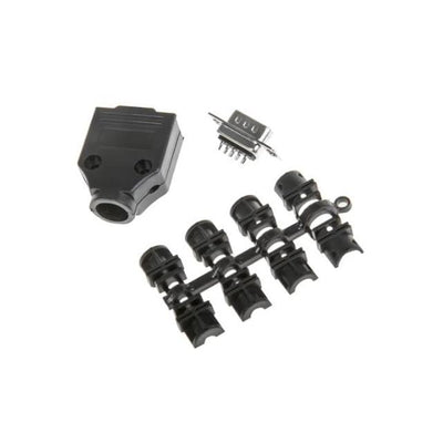 MHDTPPK9-DB9P-K by MH Connectors - 9 WAY D-SUB HOOD PLASTIC TOP ENT