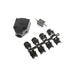 MHDTPPK9-DB9P-K by MH Connectors - 9 WAY D-SUB HOOD PLASTIC TOP ENT