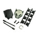 MHDTZK25-BK-K by MH Connectors - 25 WAY D-SUB HOOD DIE CAST TOP E