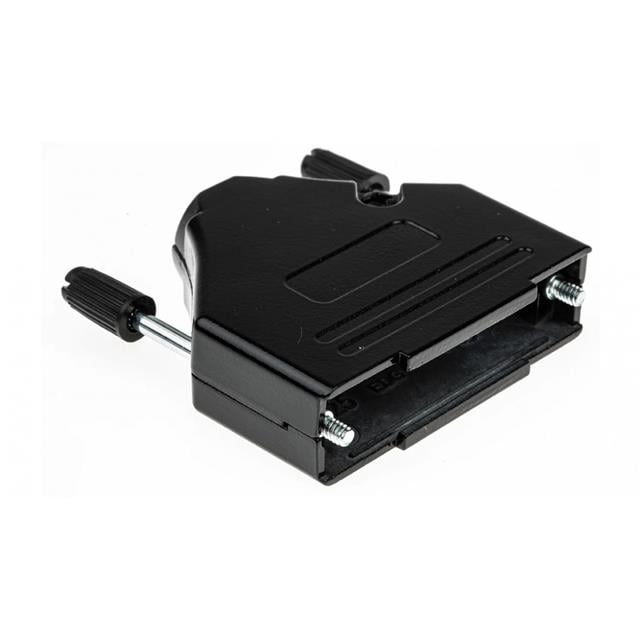 MHDTZK15-BK-RA-PC-BK-K by MH Connectors - 15 WAY D-SUB HOOD DIE CAST BLACK