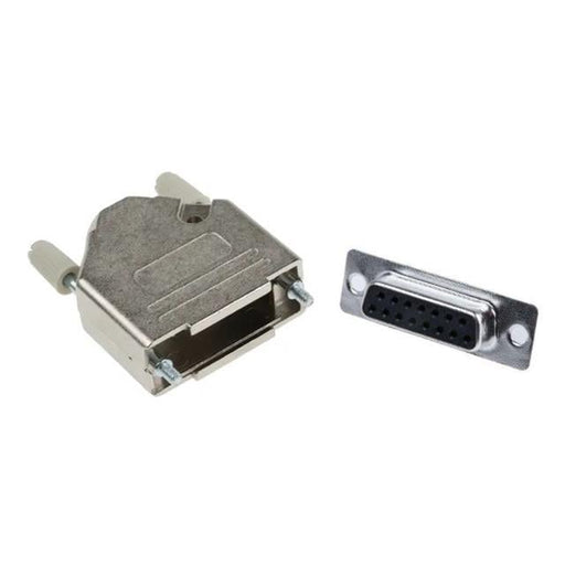 MHDTZK15-DB15S-K by MH Connectors - 15 WAY D-SUB HOOD DIE CAST TOP E