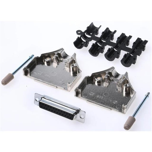 MHDTZK25-DB25S-K by MH Connectors - 25 WAY D-SUB HOOD DIE CAST TOP E