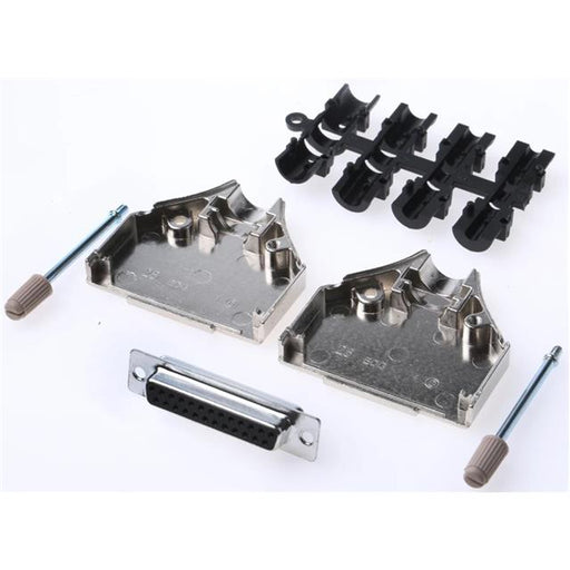 MHDTZK25-DM25S-K by MH Connectors - 25 WAY D-SUB HOOD DIE CAST TOP E