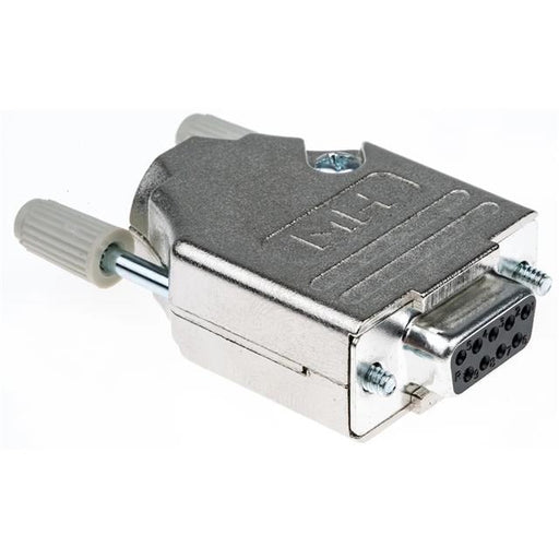 MHDTZK9-DB9S-K by MH Connectors - 9 WAY D-SUB HOOD DIE CAST TOP EN