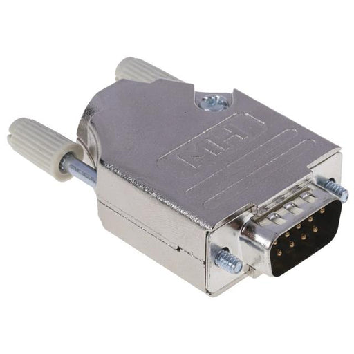 MHDTZK9-DM9P-K by MH Connectors - 9 WAY D-SUB HOOD DIE CAST TOP EN
