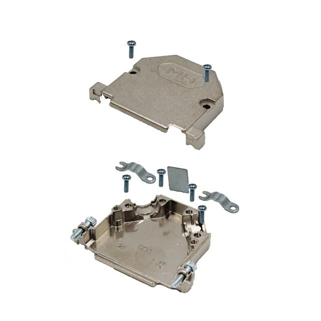MHDU45ZK15-K by MH Connectors - 15 WAY D-SUB HOOD DIE CAST DUAL