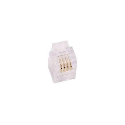 MHRJ224P4CR by MH Connectors - 4P4C UNSHIELDED PLUG ROUND CABLE
