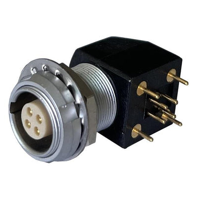 MMI-ES1G04PR-T by Adam Tech - CONNECTOR RECPT FMALE 4POS GOLD SLDR
