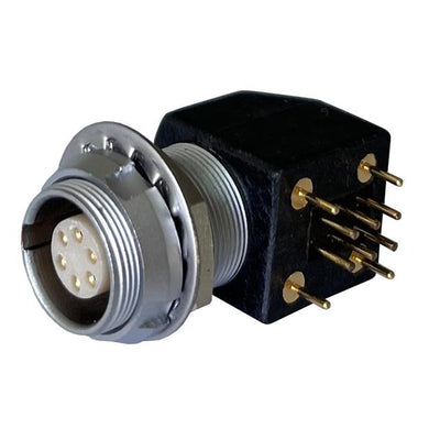 MMI-ES1G06PR-T by Adam Tech - CONNECTOR RECPT FMALE 6POS GOLD SLDR