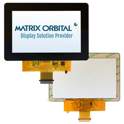 MOP-TFT800480-50G-BLM-TPC by Matrix Orbital - 5.0"" LCD TFT DISP MOUNTABLE CAP