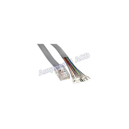 MP-5FRJ45SLPS-002 by Amphenol Cables on Demand - FLAT 8X8 RJ45 W/ SPADE LUGS, 2