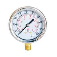 MPG-1P-4000-A-N by Anfield Industries - PRESSURE GAUGE, 4000 PSI, 1/4 NP