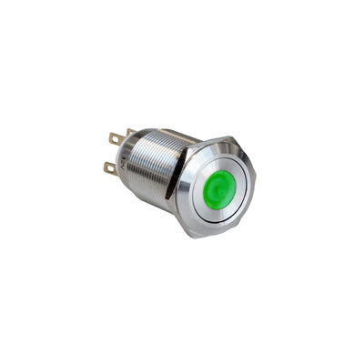 MPI005D28LSGN12 by Bulgin - SWITCH PB SPCO ILLUM GRN SS