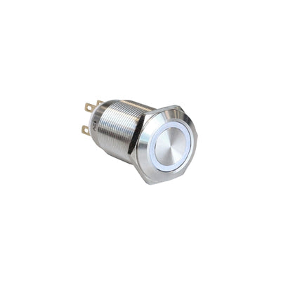 MPI005RTELSWH12 by Bulgin - SWITCH PB SPCO ILLUM WHT SS