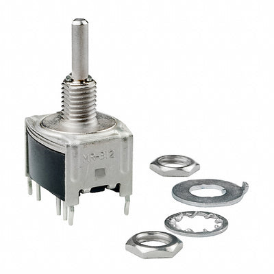 MRB12B by NKK Switches - SWITCH ROTARY 2POS 0.4VA 28V
