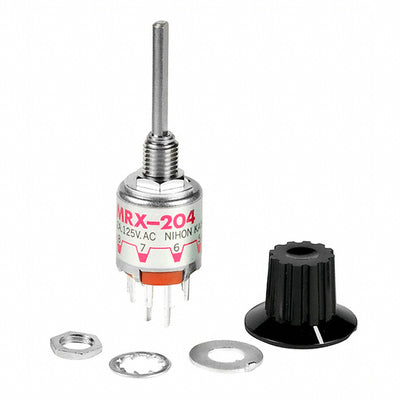 MRX204-A by NKK Switches - SWITCH ROTARY 2-4POS 2A 125V