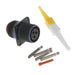 MS3450W16-10S by Amphenol Aerospace Operations - CONNECTOR RECPT FMALE 3POS GOLD CRIMP