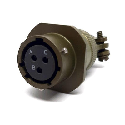 MSW01A12-3S-SR by Milspecwest, LLC - CABLE MOUNT RECEPTACLE, WITH STR