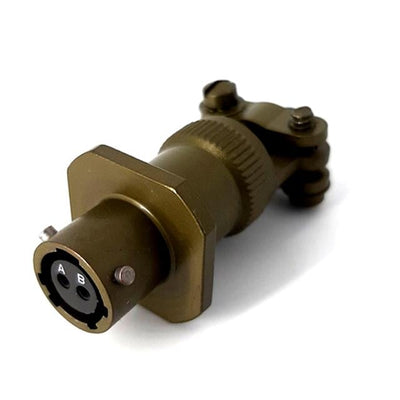 MSW01A8-2S-SR by Milspecwest, LLC - CABLE MOUNT RECEPTACLE, WITH STR