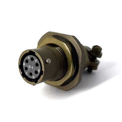 MSW07A10-6S-SR by Milspecwest, LLC - JAM NUT RECEPTACLE, WITH STRAIN