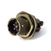 MSW07E12-3P-SR by Milspecwest, LLC - JAM NUT RECEPTACLE, WITH STRAIN