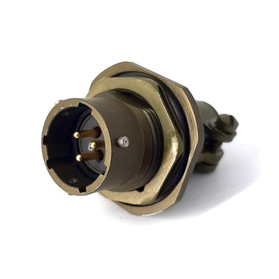 MSW07A12-3P-SR by Milspecwest, LLC - JAM NUT RECEPTACLE, WITH STRAIN