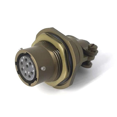 MSW07E12-8S-SR by Milspecwest, LLC - JAM NUT RECEPTACLE, WITH STRAIN