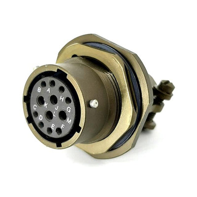 MSW07A14-12S-SR by Milspecwest, LLC - JAM NUT RECEPTACLE, WITH STRAIN