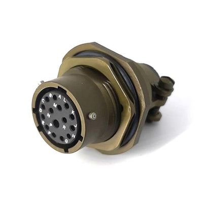 MSW07E14-15S-SR by Milspecwest, LLC - JAM NUT RECEPTACLE, WITH STRAIN