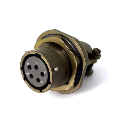 MSW07A14-5S-SR by Milspecwest, LLC - JAM NUT RECEPTACLE, WITH STRAIN