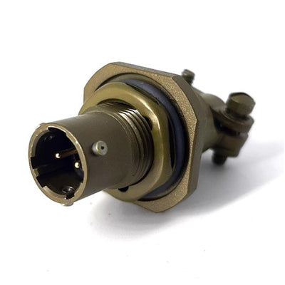 MSW07A8-2P-SR by Milspecwest, LLC - JAM NUT RECEPTACLE, WITH STRAIN