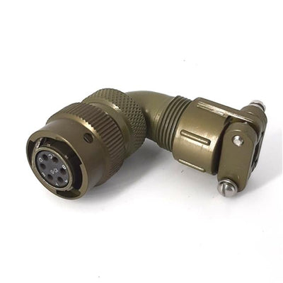 MSW08E10-6S-SR by Milspecwest, LLC - RIGHT ANGLE CABLE PLUG, WITH STR