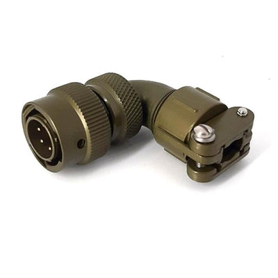 MSW08E10-7P-SR by Milspecwest, LLC - RIGHT ANGLE CABLE PLUG, WITH STR