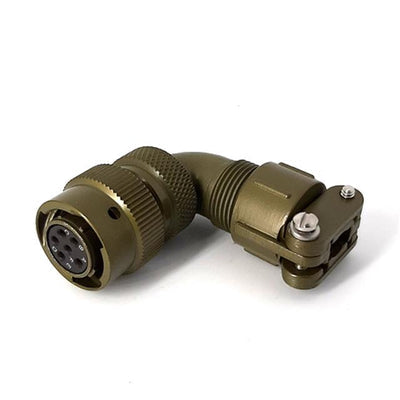 MSW08E10-98S-SR by Milspecwest, LLC - RIGHT ANGLE CABLE PLUG, WITH STR