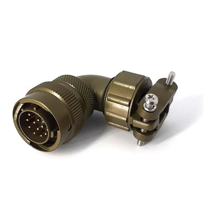 MSW08E12-14P-SR by Milspecwest, LLC - RIGHT ANGLE CABLE PLUG, WITH STR